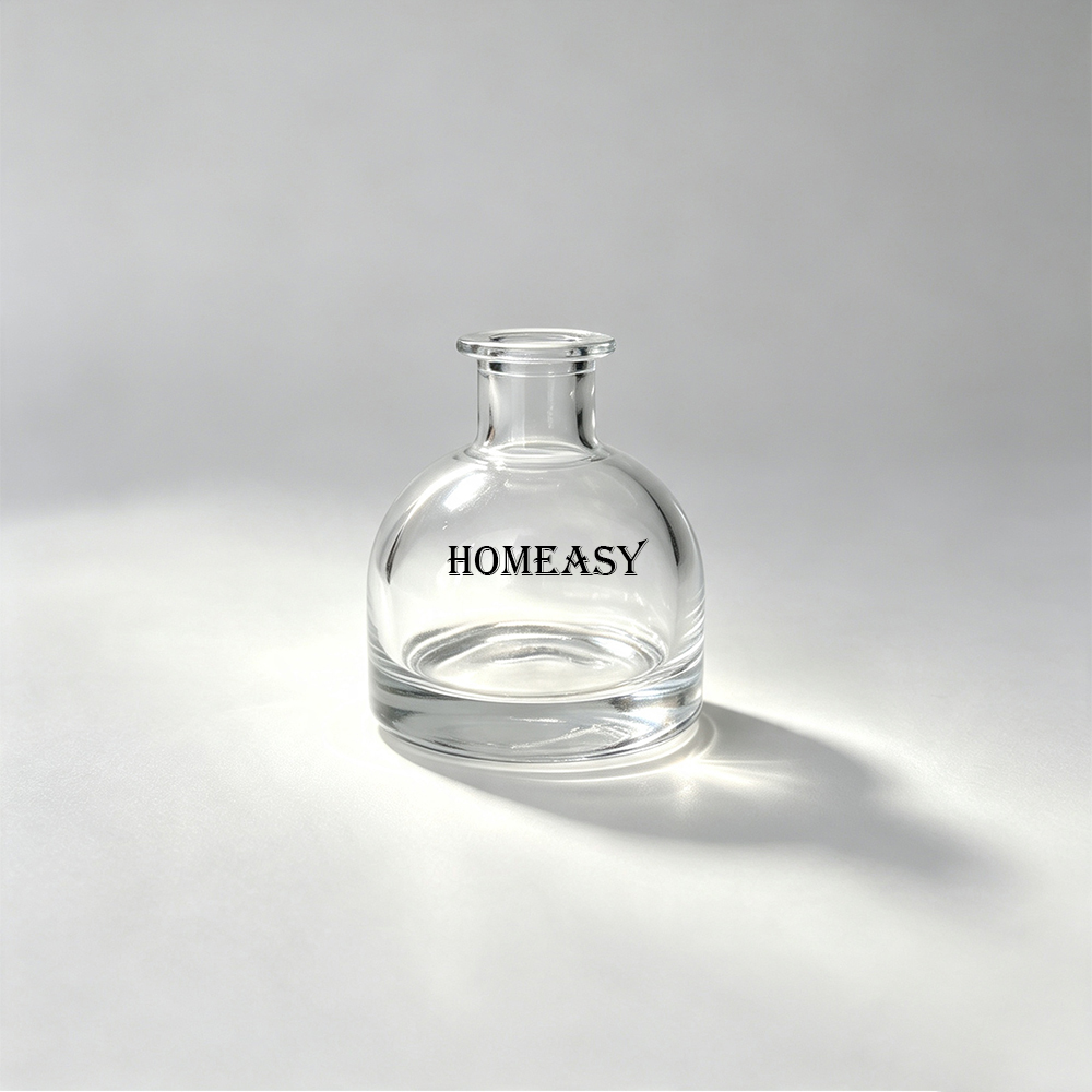 Home Fragrance Diffuser Refills - 50ml 100ml ハーフラウンド型 空のリードディフューザーガラスボトル 詰め替え用フレグランスオイル ベース