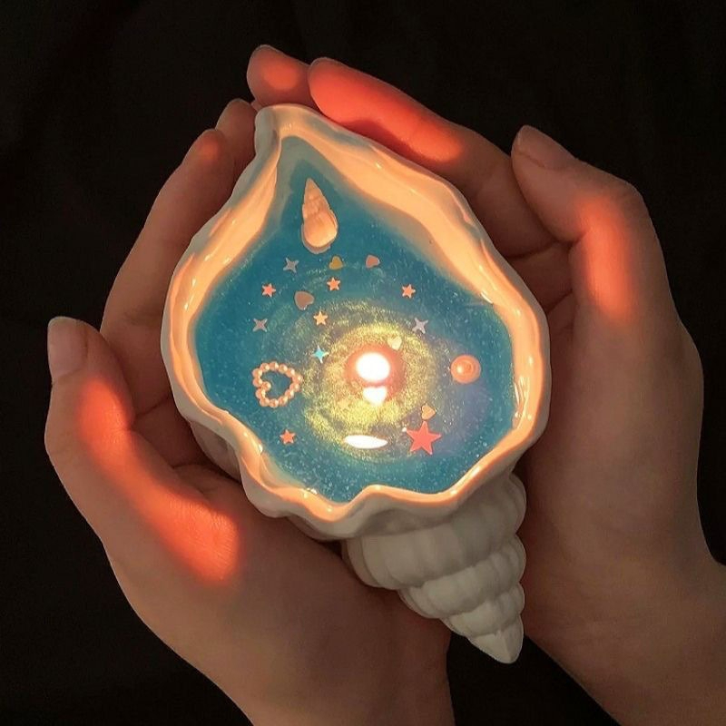 Home Fragrance Wax Melts - 固形エッセンシャルオイルワックスメルト、クリエイティブな貝殻キャンドル、長持ちするホームフレグランス、天然の空気清浄装飾品