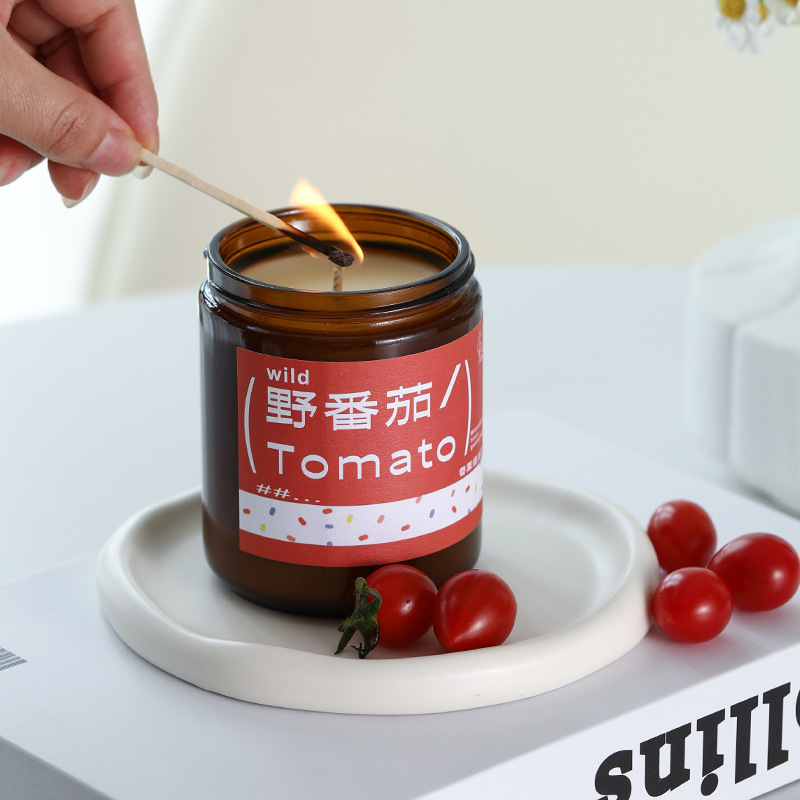 植物の香りのアロマセラピーキャンドル、ワイルドトマトアロマ、 - Home Fragrance No 3 のレビューと価格