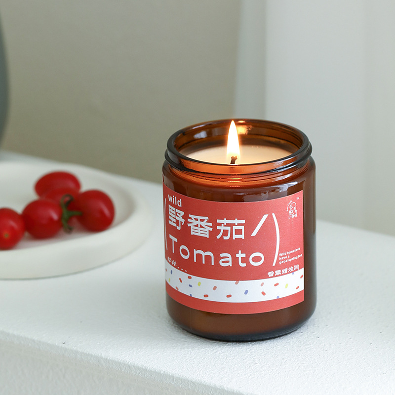 植物の香りのアロマセラピーキャンドル、ワイルドトマトアロマ、 - Home Fragrance No 3 のレビューと価格