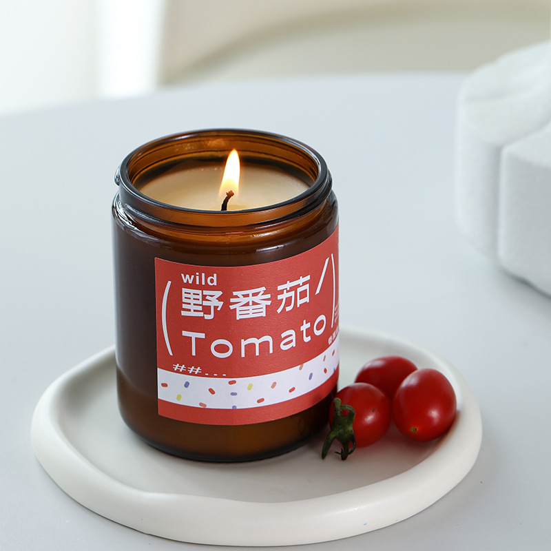 植物の香りのアロマセラピーキャンドル、ワイルドトマトアロマ、 - Home Fragrance No 3 のレビューと価格