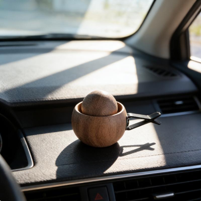車＆家庭用エッセンシャルオイルディフューザー - 木製ミニキ - Home Fragrance Homemade のレビューと価格
